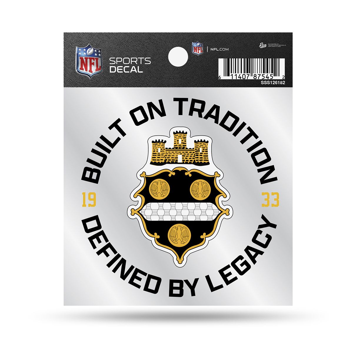 Pittsburgh Steelers 4x4 1933 Legacy Decal