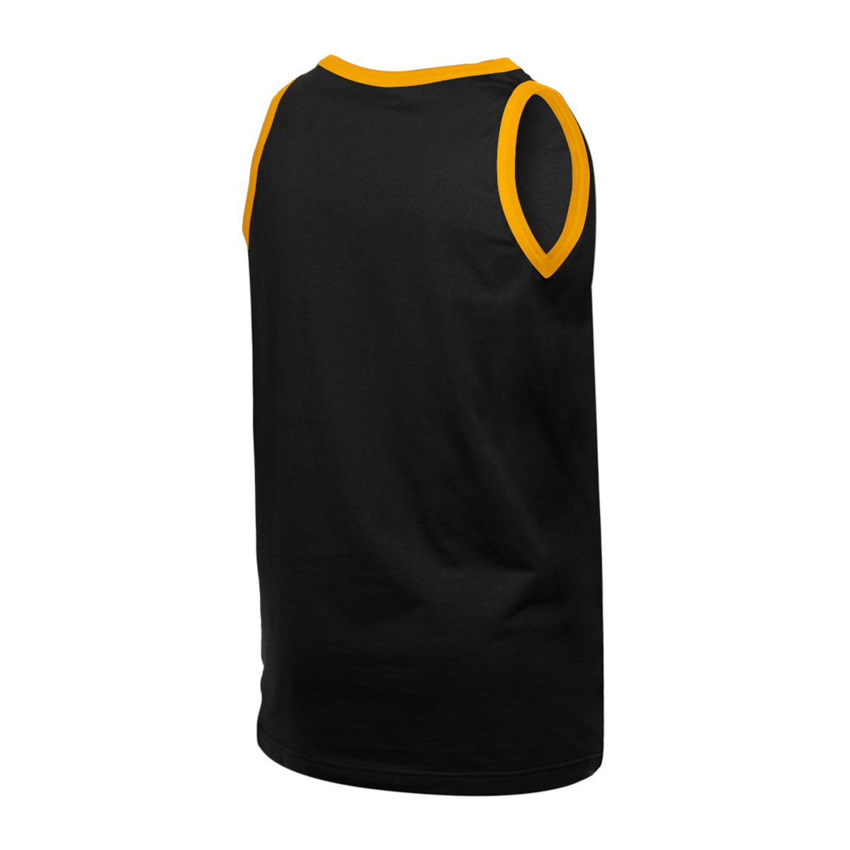 Pittsburgh Steelers Men's New Era Wordmark Ringer Tank 4 Pittsburgh Steelers Men's New Era Wordmark Ringer Tank