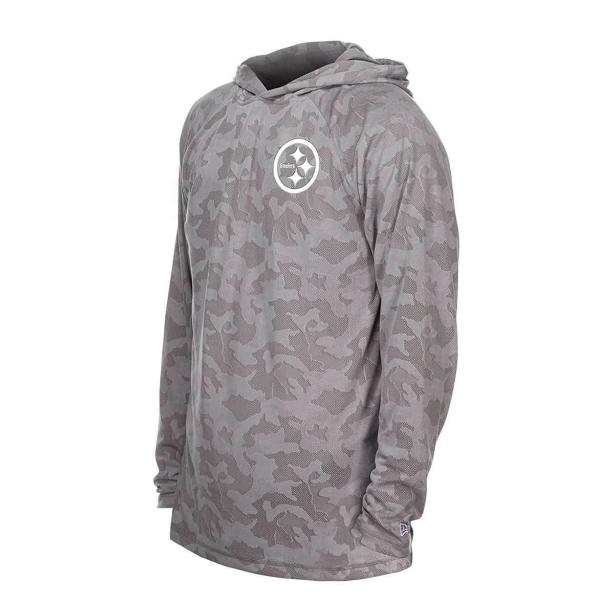 Pittsburgh Steelers Men's New Era Adventure Camo Hooded Long Sleeve T-Shirt 1 Pittsburgh Steelers Men's New Era Adventure Camo Hooded Long Sleeve T-Shirt
