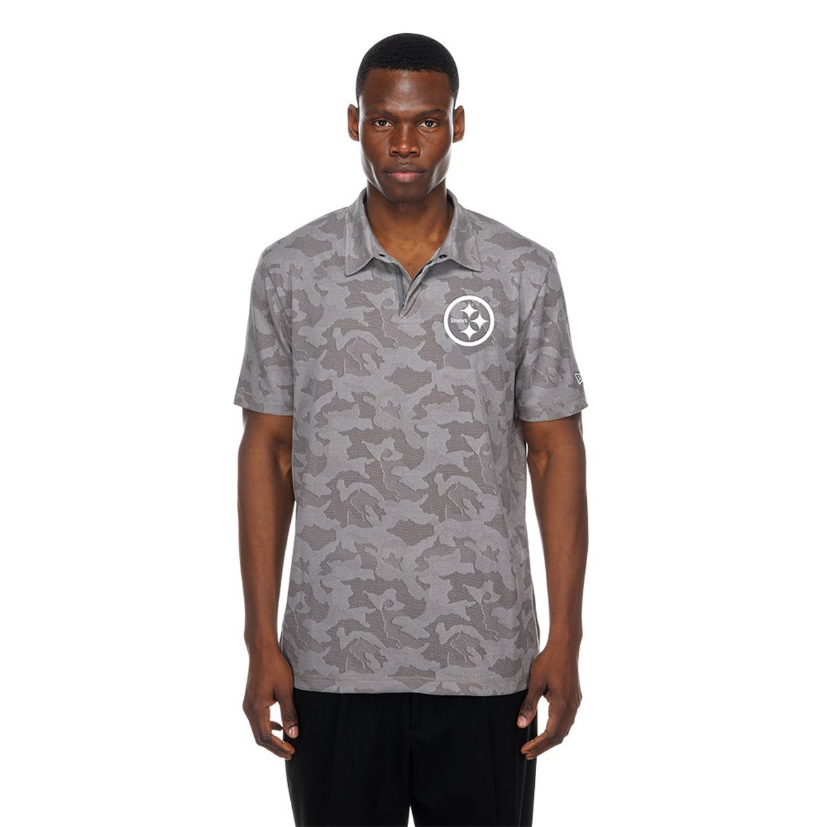 Pittsburgh Steelers Men's New Era Adventure Camo Polo 4 Pittsburgh Steelers Men's New Era Adventure Camo Polo