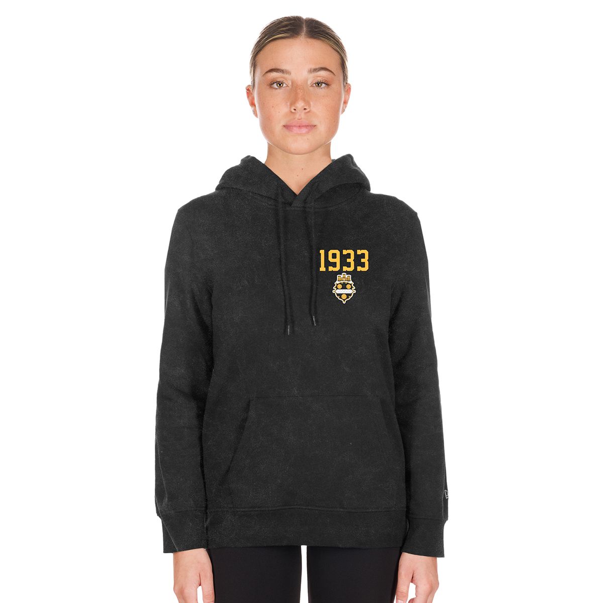 Pittsburgh Steelers Women's New Era Legacy Enzyme Wash Hoodie 1 Pittsburgh Steelers Women's New Era Legacy Enzyme Wash Hoodie