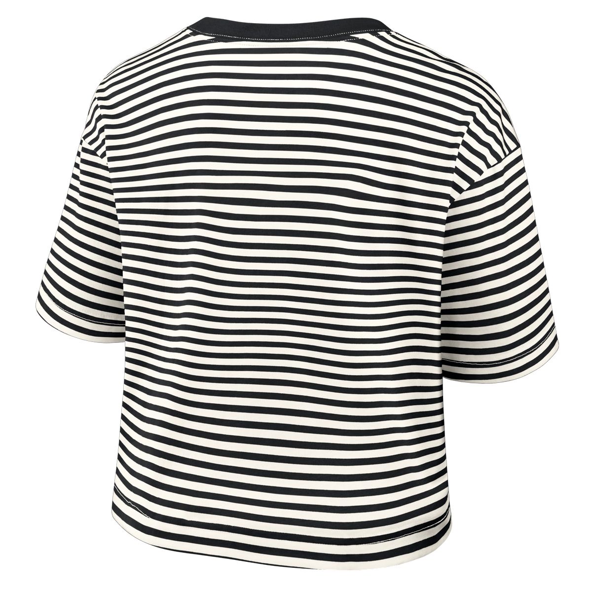 Pittsburgh Steelers Women's Nike Striped Crop Short Sleeve T-Shirt