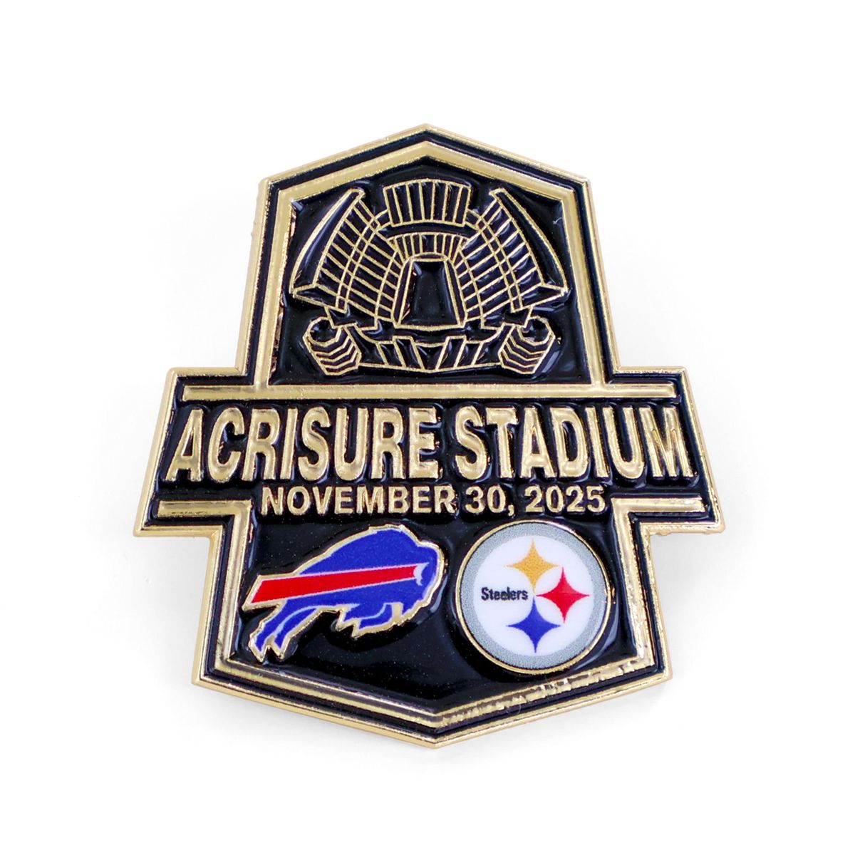 Pittsburgh Steelers vs. Buffalo Bills 11/30/25 Lapel Pin