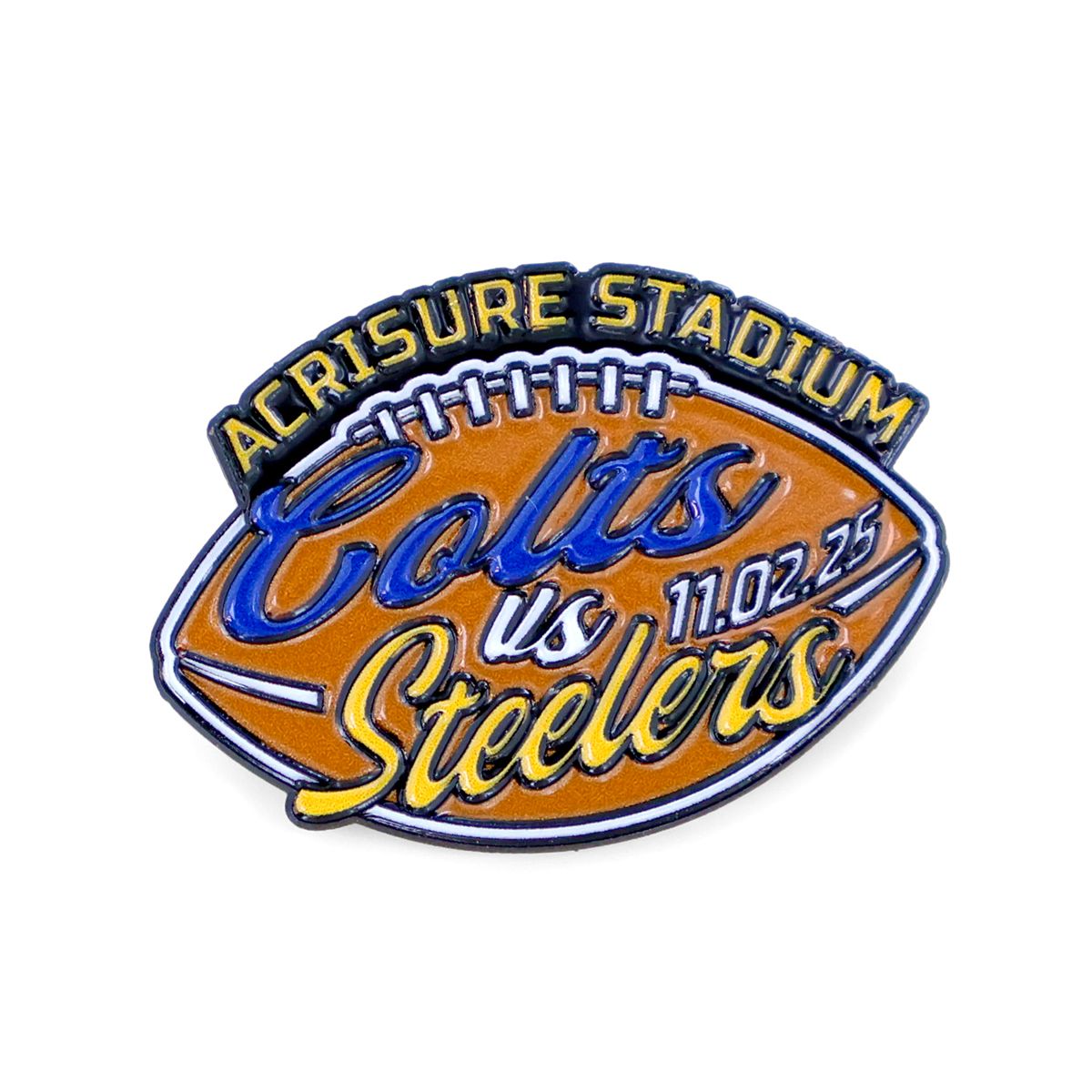 Pittsburgh Steelers vs.Indianapolis Colts 11/2/25 Lapel Pin