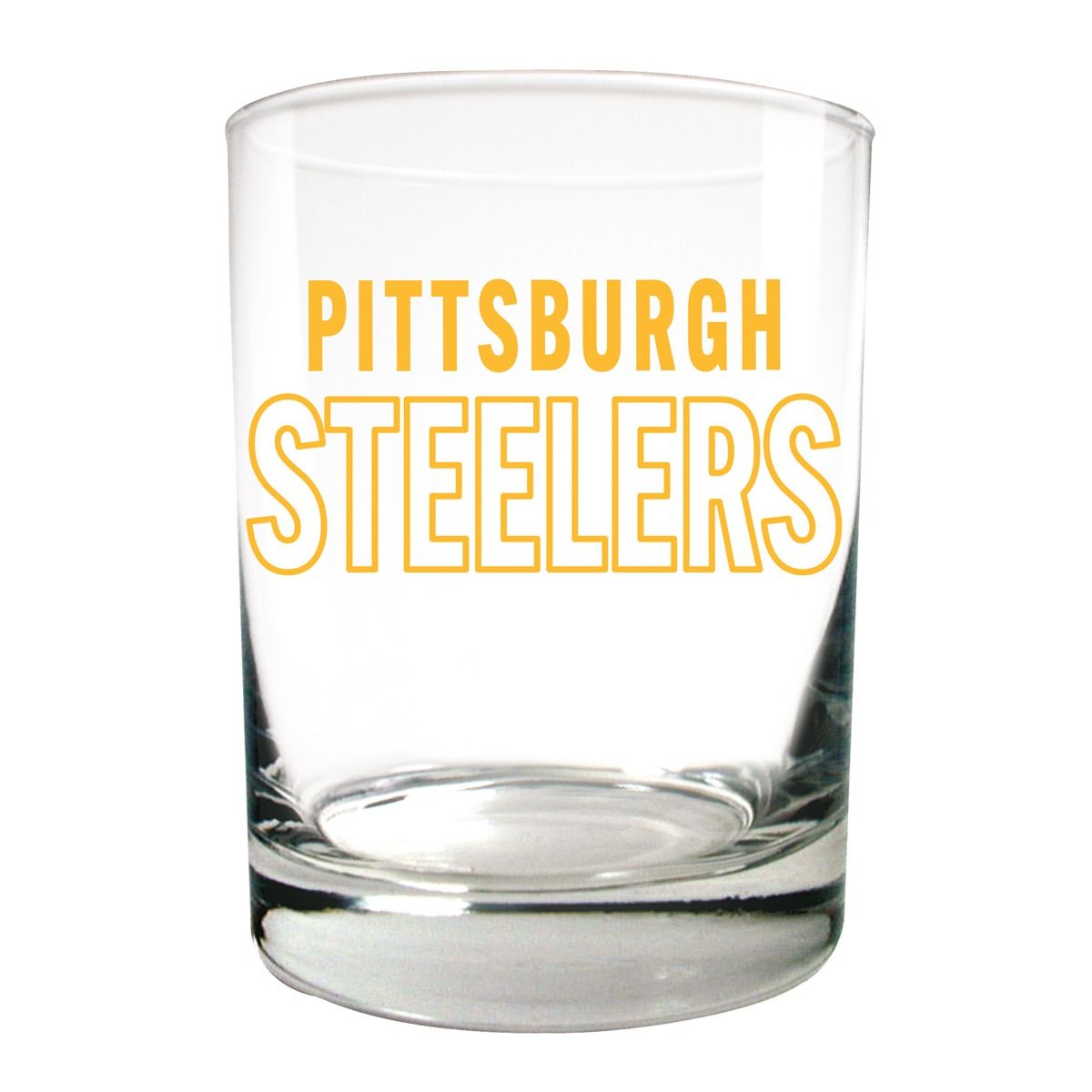 Pittsburgh Steelers 12oz Color Rush Rocks Glass