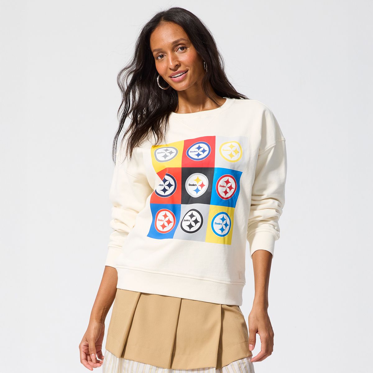 Pittsburgh Steelers Women's Terez Technicolor Crew