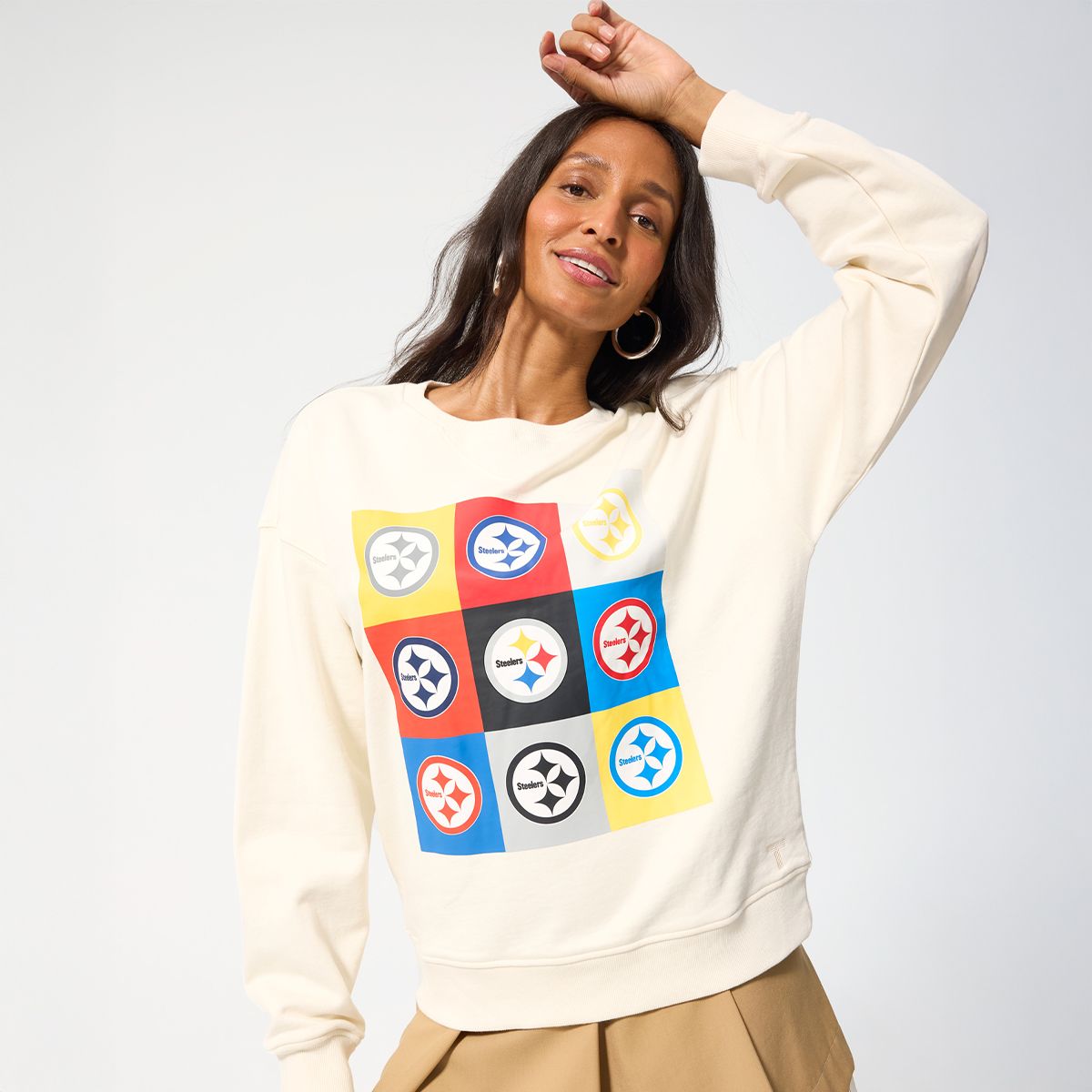 Pittsburgh Steelers Women's Terez Technicolor Crew