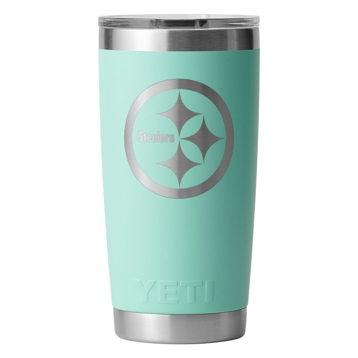 Pittsburgh Steelers Yeti 20oz Etched Logo Seafoam Rambler 1 Pittsburgh Steelers Yeti 20oz Etched Logo Seafoam Rambler