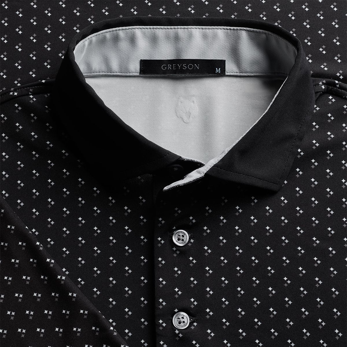 Pittsburgh Steelers Men's Greyson Greyscale Hypocycloid Shepard Polo 3 Pittsburgh Steelers Men's Greyson Greyscale Hypocycloid Shepard Polo