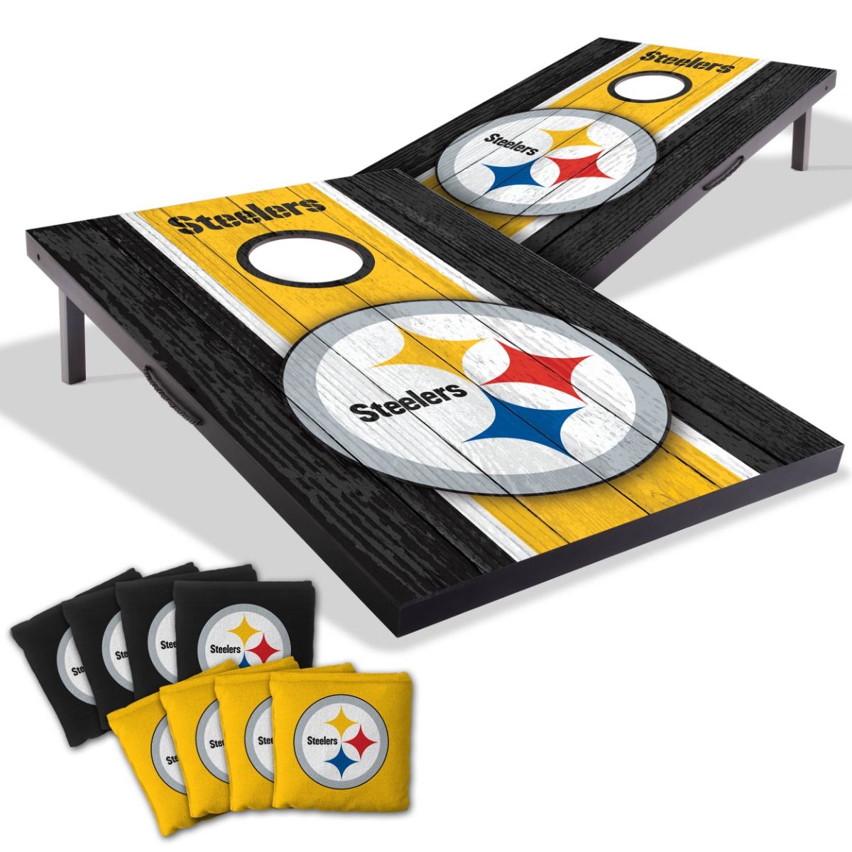 Pittsburgh Steelers 2'x3' MDF Cornhole Game 3 Pittsburgh Steelers 2'x3' MDF Cornhole Game