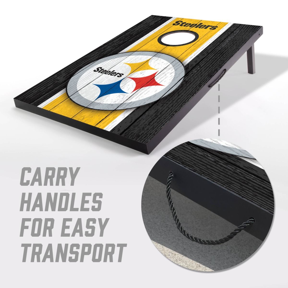 Pittsburgh Steelers 2'x3' MDF Cornhole Game