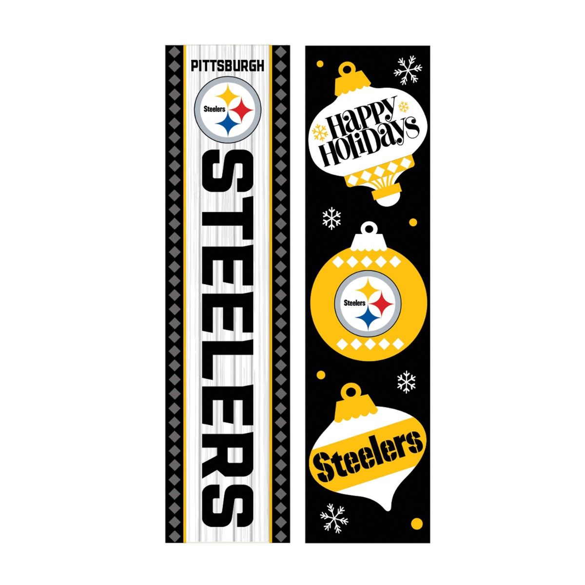 Pittsburgh Steelers 47" Christmas Leaner 2 Pittsburgh Steelers 47" Christmas Leaner