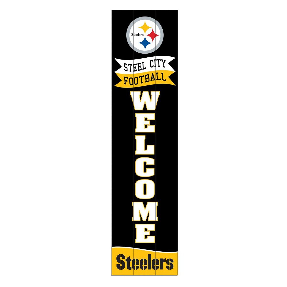 Pittsburgh Steelers 47" Steel City Football Leaner