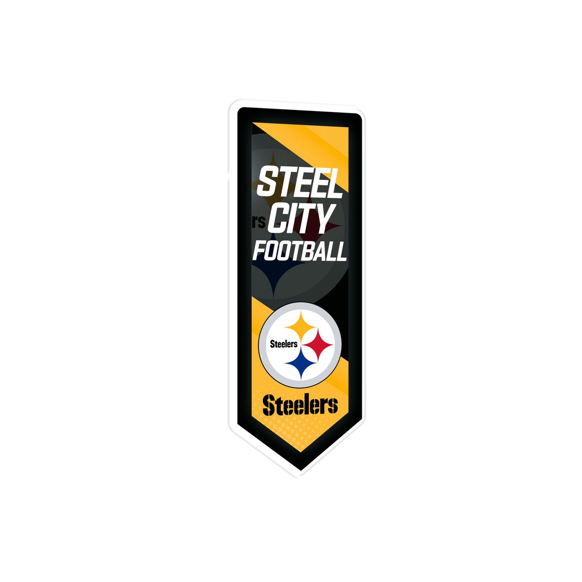 Pittsburgh Steelers Pennant LED Sign 3 Pittsburgh Steelers Pennant LED Sign