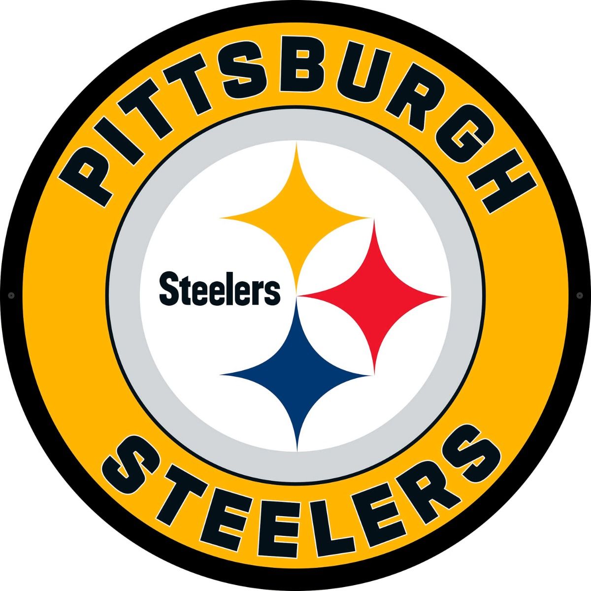Pittsburgh Steelers Round LED Sign 3 Pittsburgh Steelers Round LED Sign