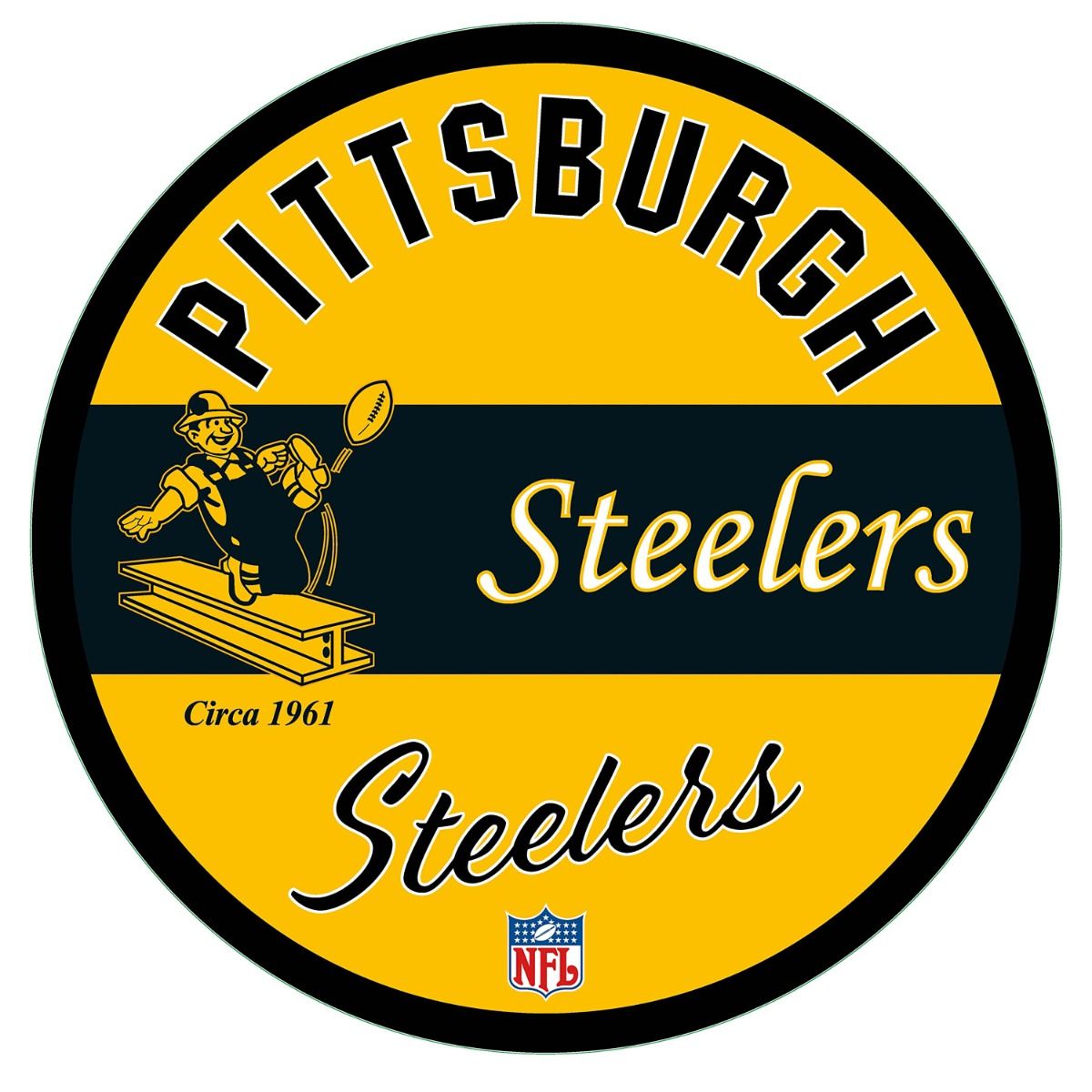 Pittsburgh Steelers LED Vintage Edgelite Sign 1 Pittsburgh Steelers LED Vintage Edgelite Sign