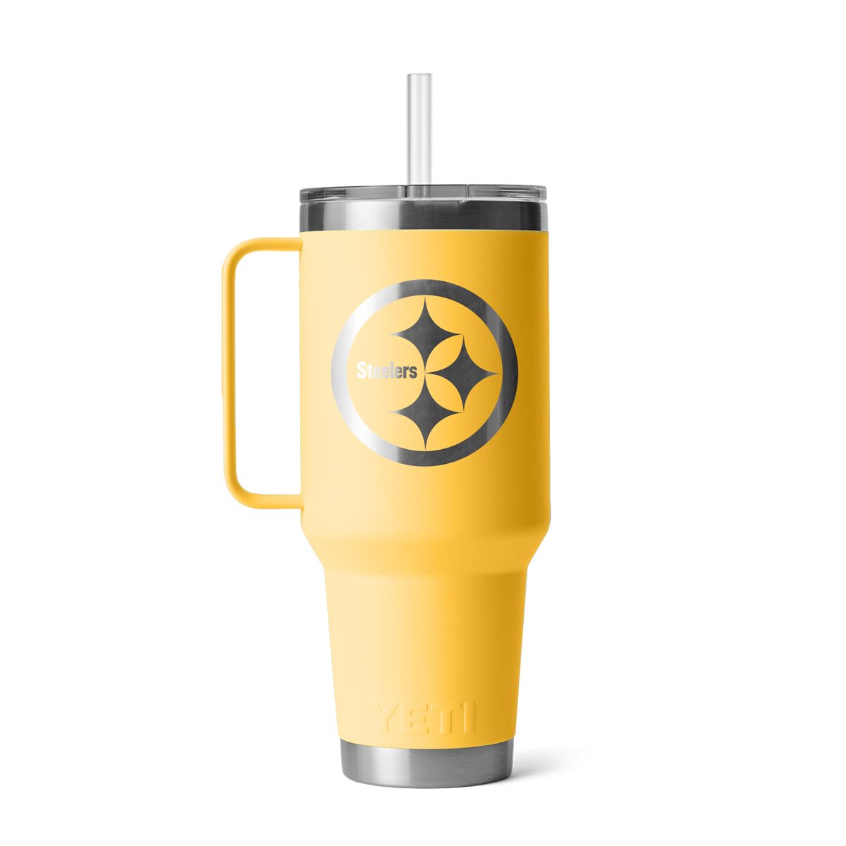 Pittsburgh Steelers Yeti Rambler 42oz. Gold Straw Mug 3 Pittsburgh Steelers Yeti Rambler 42oz. Gold Straw Mug