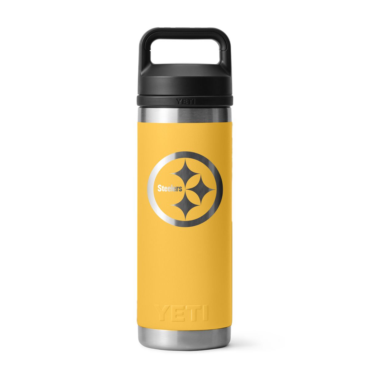 Pittsburgh Steelers Yeti 18oz. Gold Rambler Chug Bottle