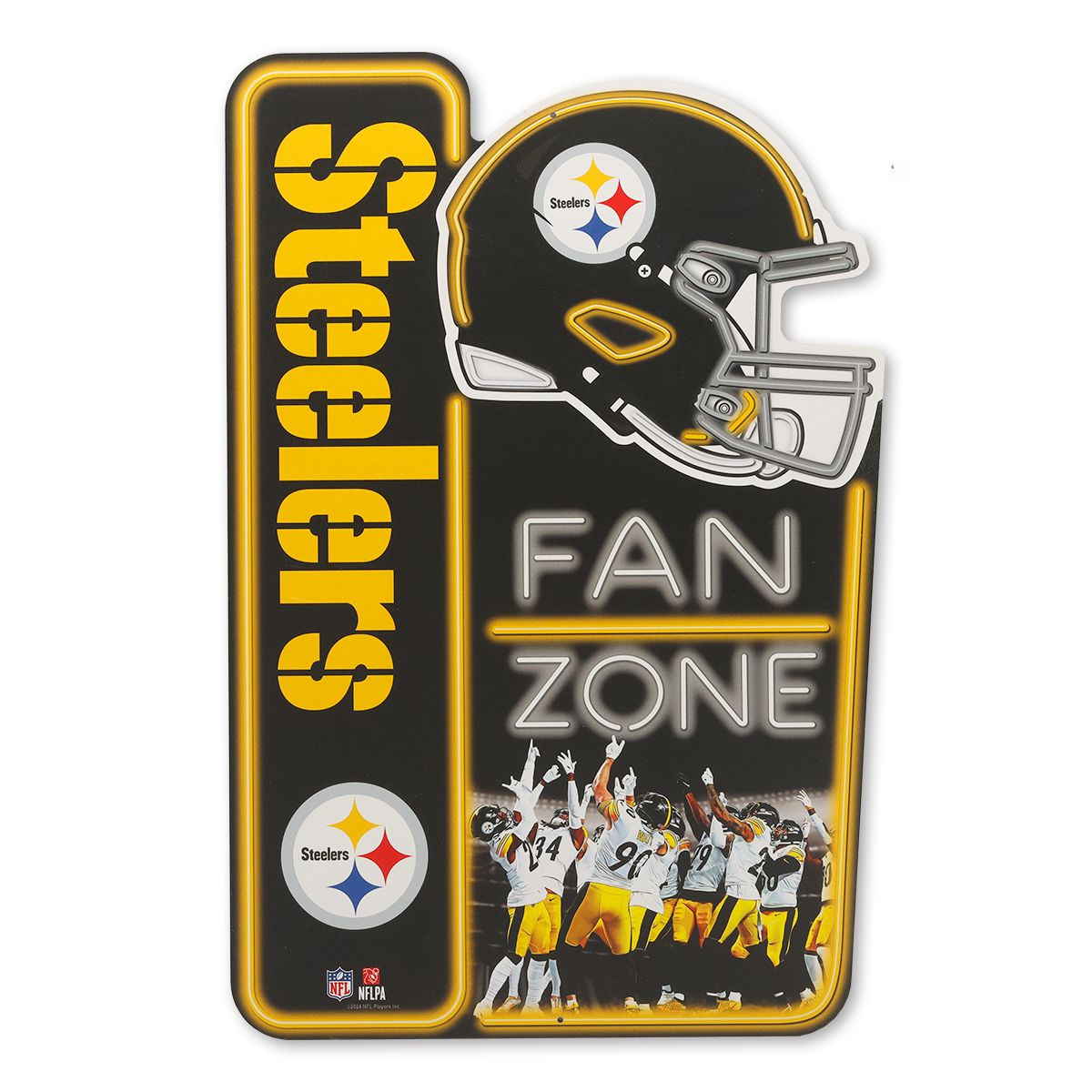 Pittsburgh Steelers X-Metal Team Fan Zone Sign 1 Pittsburgh Steelers X-Metal Team Fan Zone Sign