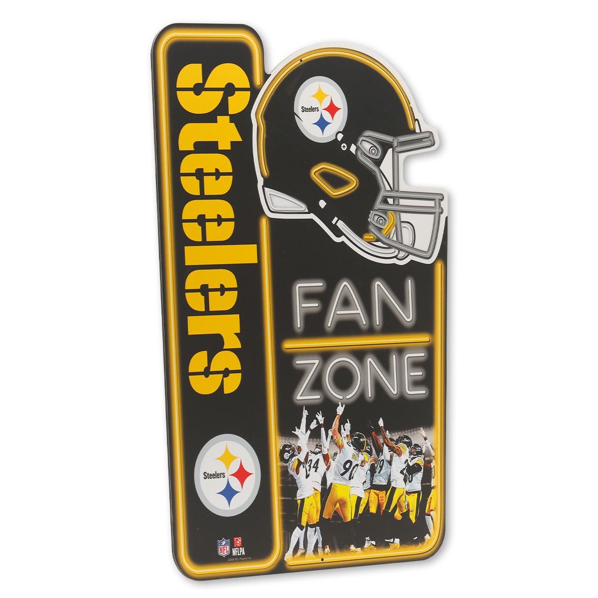 Pittsburgh Steelers X-Metal Team Fan Zone Sign 3 Pittsburgh Steelers X-Metal Team Fan Zone Sign