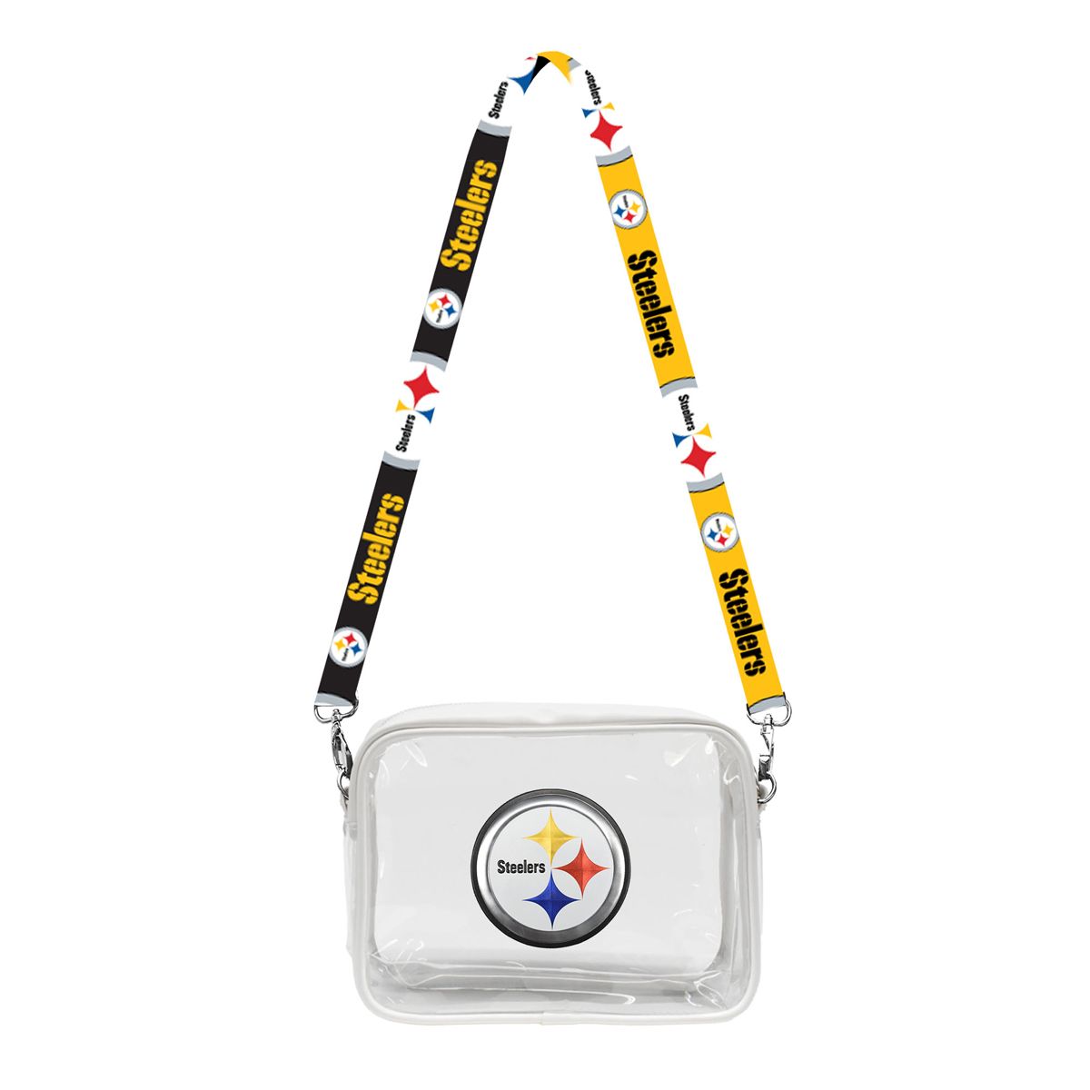 Pittsburgh Steelers Clear Fanny Fan Purse