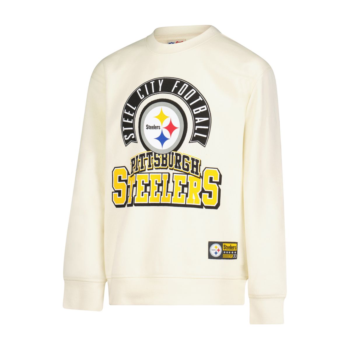 Pittsburgh Steelers Youth On The Clock Fleece Crew
