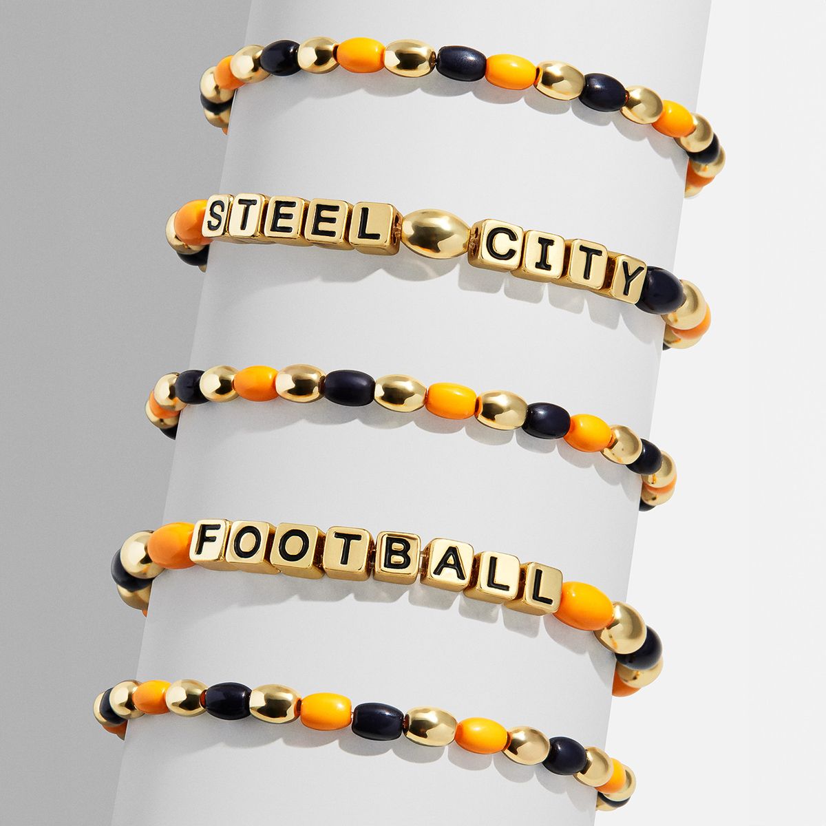 Pittsburgh Steelers BAUBLEBAR WEAR Slogan Bracelet Stack