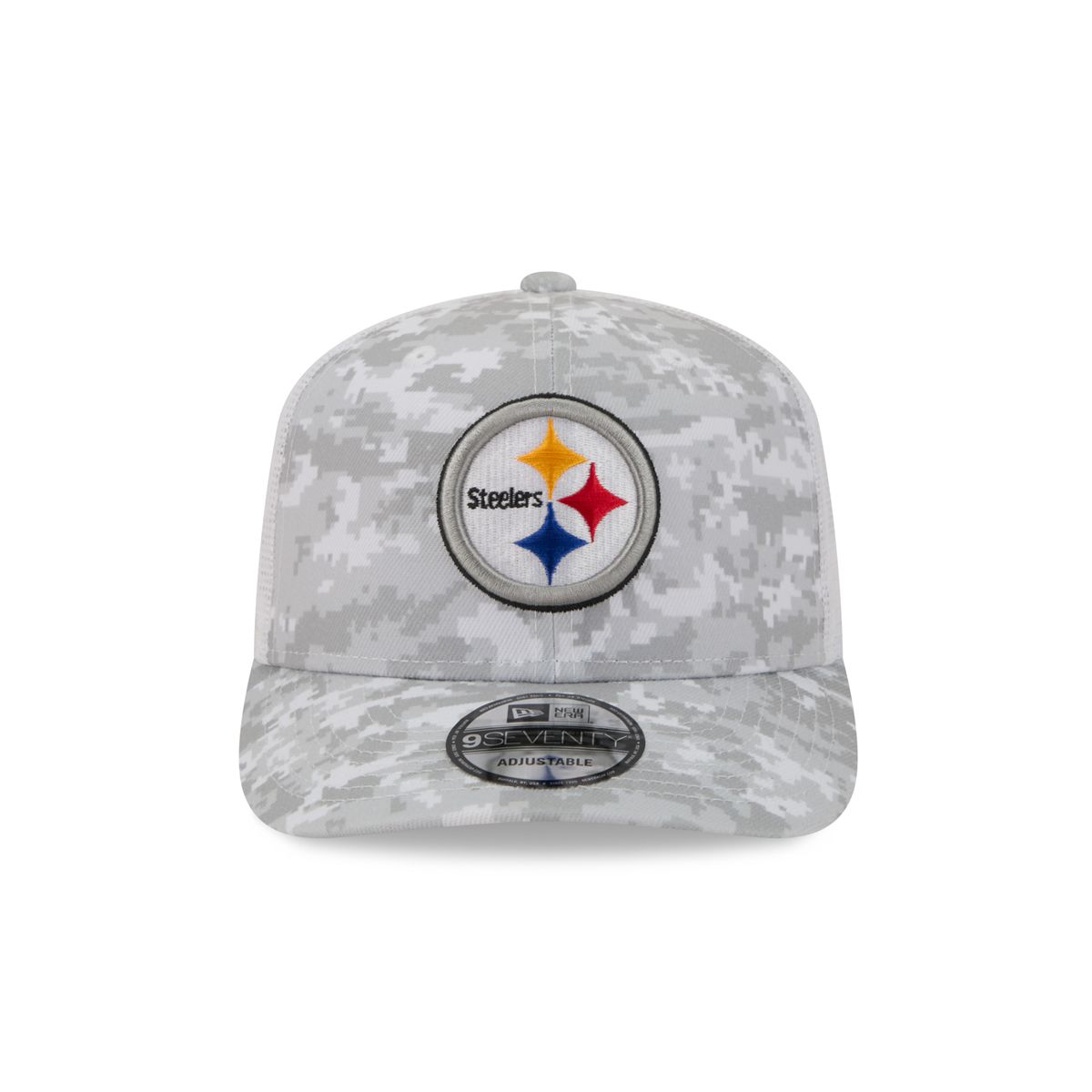 Pittsburgh Steelers New Era 9SEVENTY Salute to Service Camo Trucker Hat