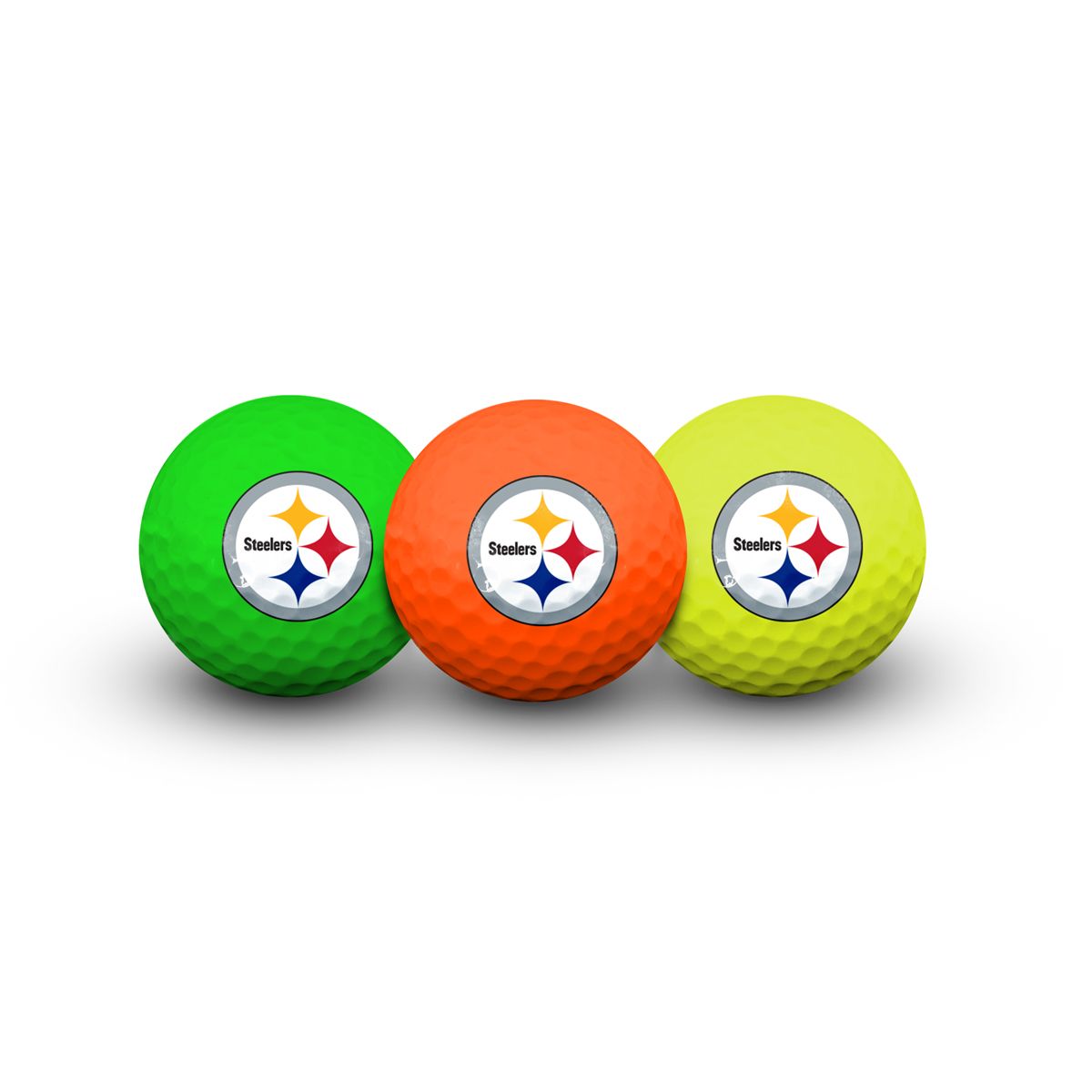 Pittsburgh Steelers Tri-Color Golf Ball 3 Pack