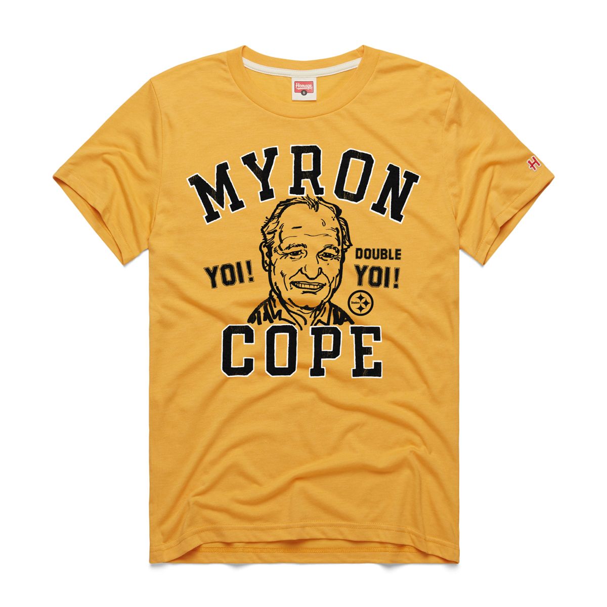 Pittsburgh Steelers Men's Homage Myron Cope Double Yoi Short Sleeve T-Shirt