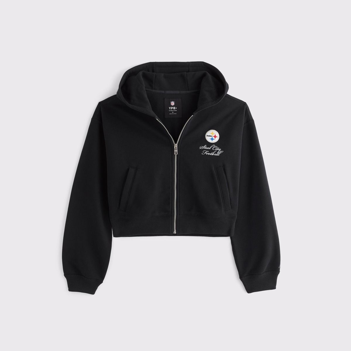 Pittsburgh Steelers Women's Abercrombie & Fitch 6am Full Zip Jacket 1 Pittsburgh Steelers Women's Abercrombie & Fitch 6am Full Zip Jacket