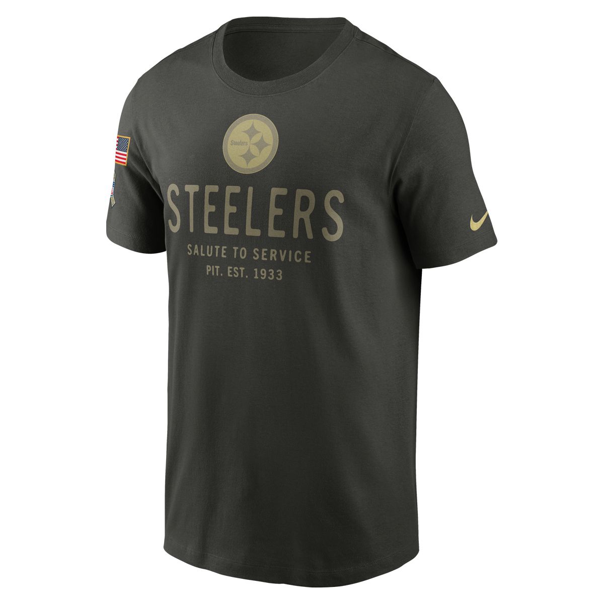 Pittsburgh Steelers Men's Nike Salute to Service Dri-FIT Short Sleeve T-Shirt 1 Pittsburgh Steelers Men's Nike Salute to Service Dri-FIT Short Sleeve T-Shirt
