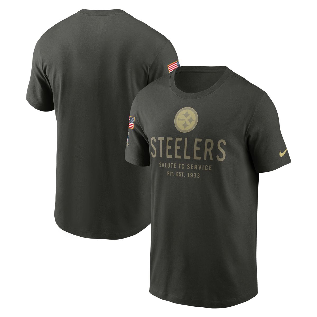 Pittsburgh Steelers Men's Nike Salute to Service Dri-FIT Short Sleeve T-Shirt 3 Pittsburgh Steelers Men's Nike Salute to Service Dri-FIT Short Sleeve T-Shirt