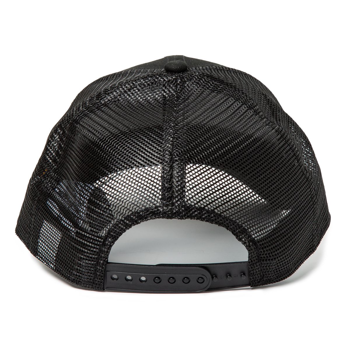 Pittsburgh Steelers New Era 9FORTY Stencil Stadium Trucker Hat 3 Pittsburgh Steelers New Era 9FORTY Stencil Stadium Trucker Hat