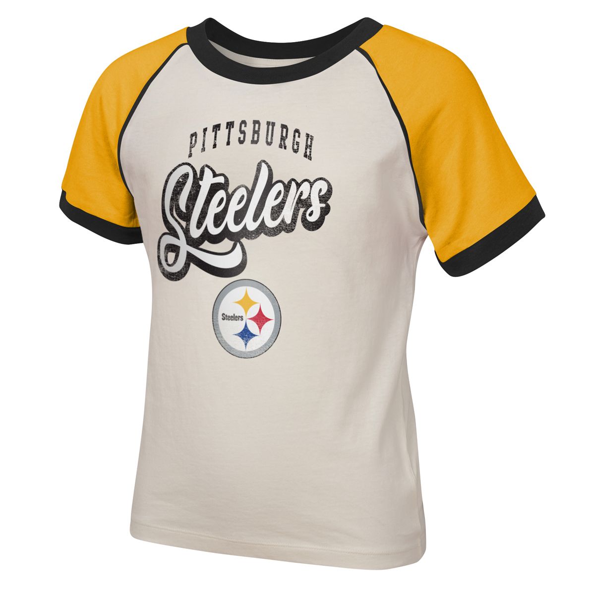Pittsburgh Steelers Girl's Game Time Short Sleeve T-Shirt