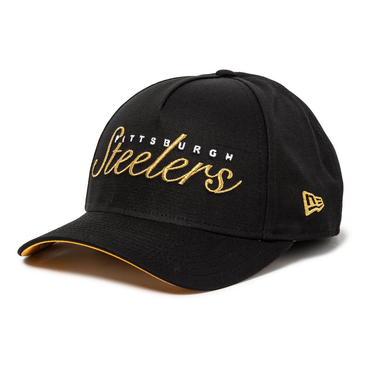 Pittsburgh Steelers Women's New Era 940 Metallic Script Hat 1 Pittsburgh Steelers Women's New Era 940 Metallic Script Hat