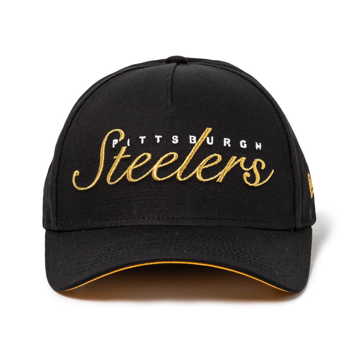 Pittsburgh Steelers Women's New Era 940 Metallic Script Hat 2 Pittsburgh Steelers Women's New Era 940 Metallic Script Hat