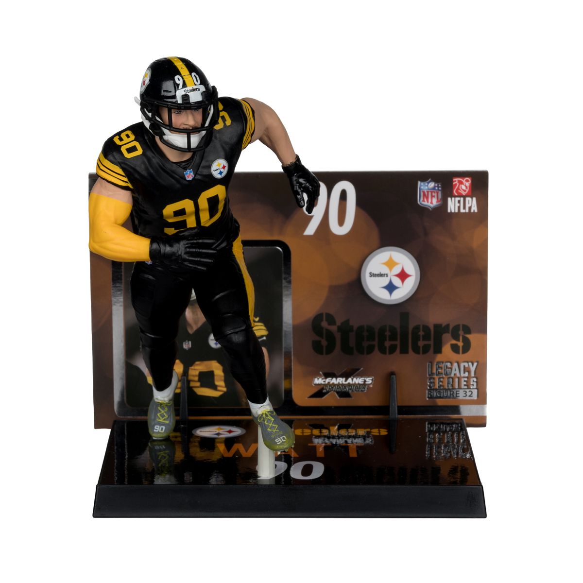 Pittsburgh Steelers #90 T.J. Watt Color Rush McFarlane Figurine