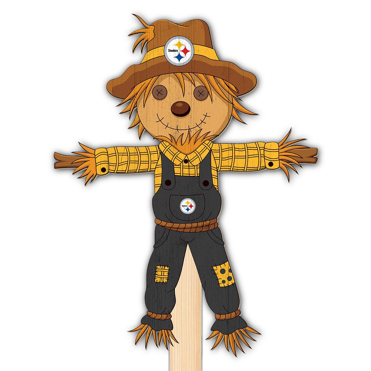 Pittsburgh Steelers Scarecrow Wood Sign 2 Pittsburgh Steelers Scarecrow Wood Sign
