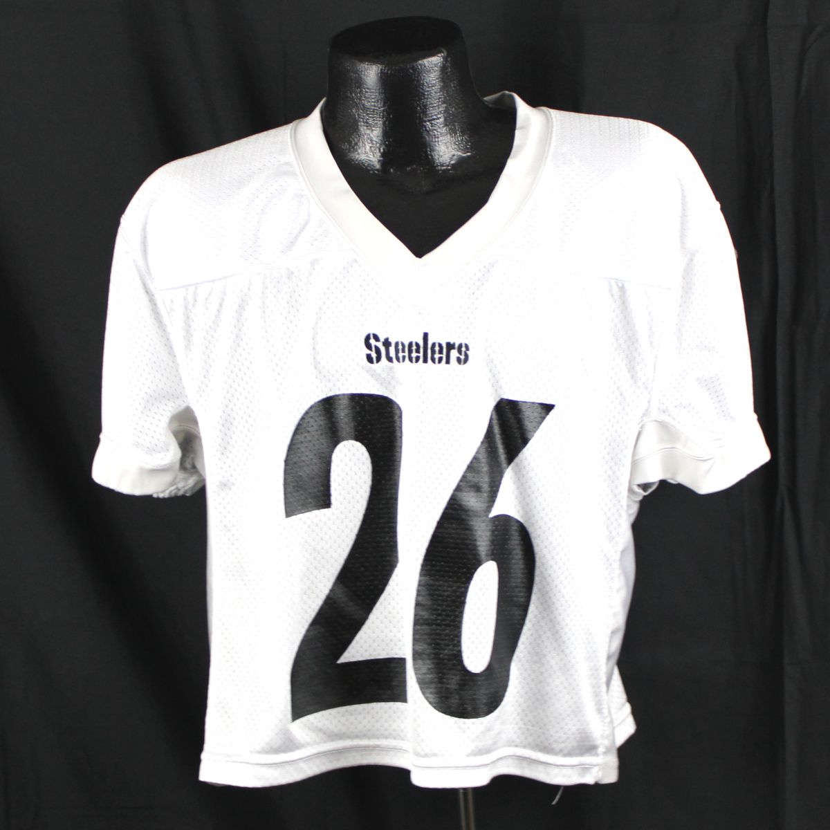 Pittsburgh Steelers #26 Anthony McFarland Practice Used White Offense Jersey