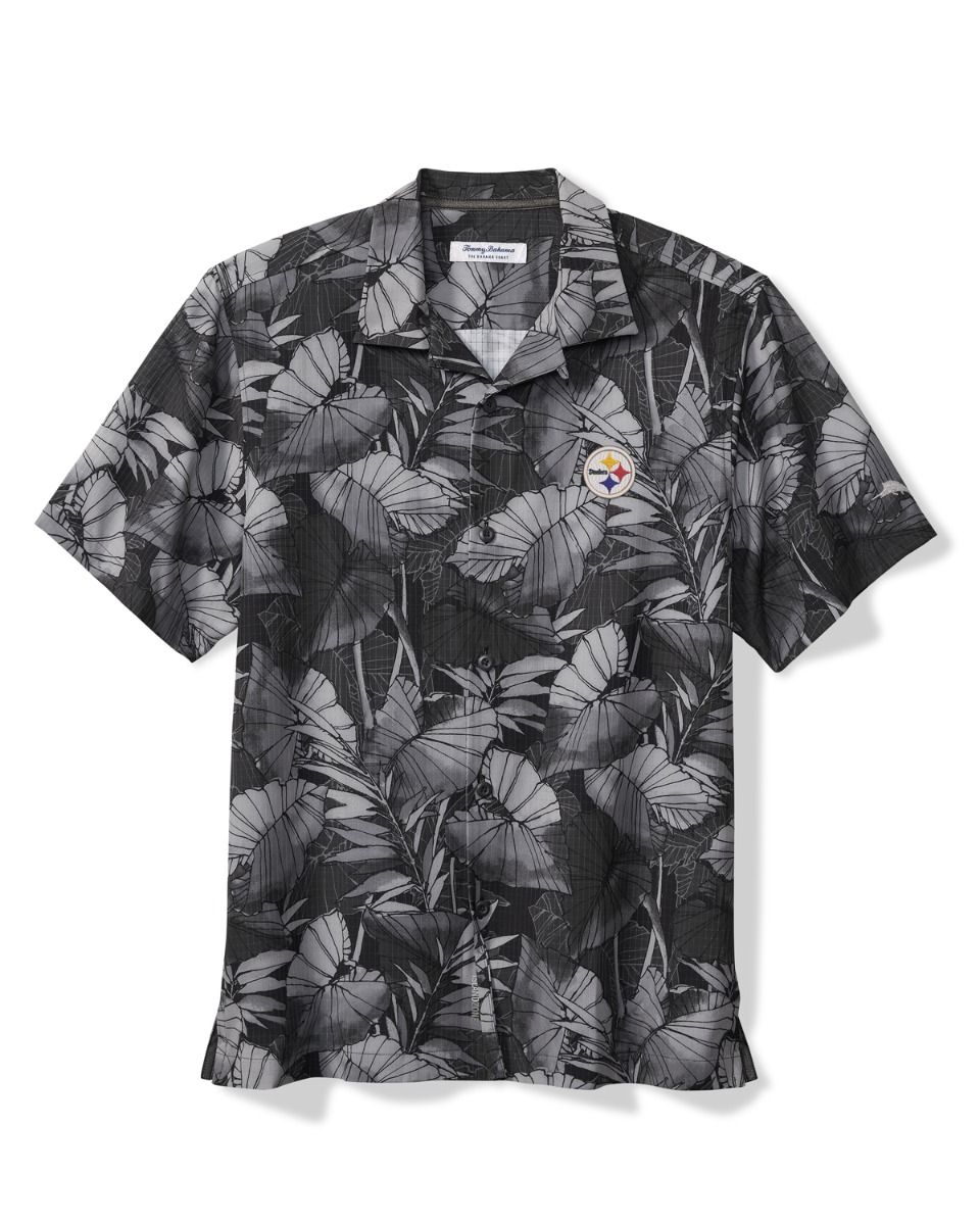 Pittsburgh Steelers Men's Tommy Bahama Coast Nuevo Fronds Camp Shirt