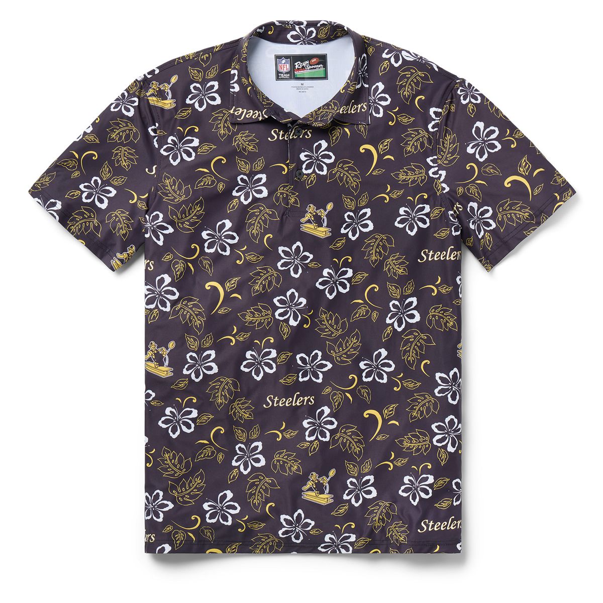 Pittsburgh Steelers Men's Reyn Spooner Tropical Throwback Polo 1 Pittsburgh Steelers Men's Reyn Spooner Tropical Throwback Polo