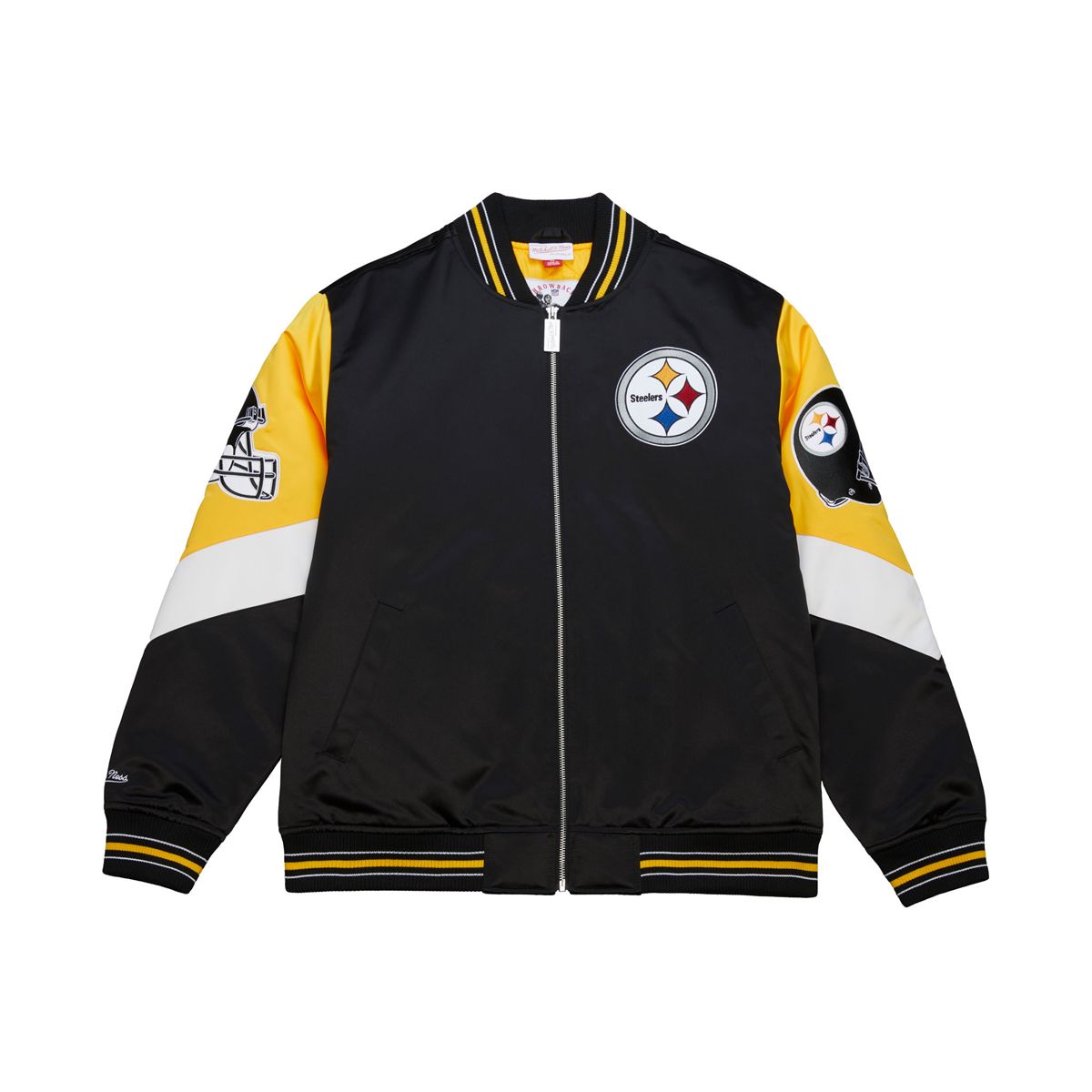 Pittsburgh Steelers Men's Mitchell & Ness Throw It Back Heavyweight Satin Jacket