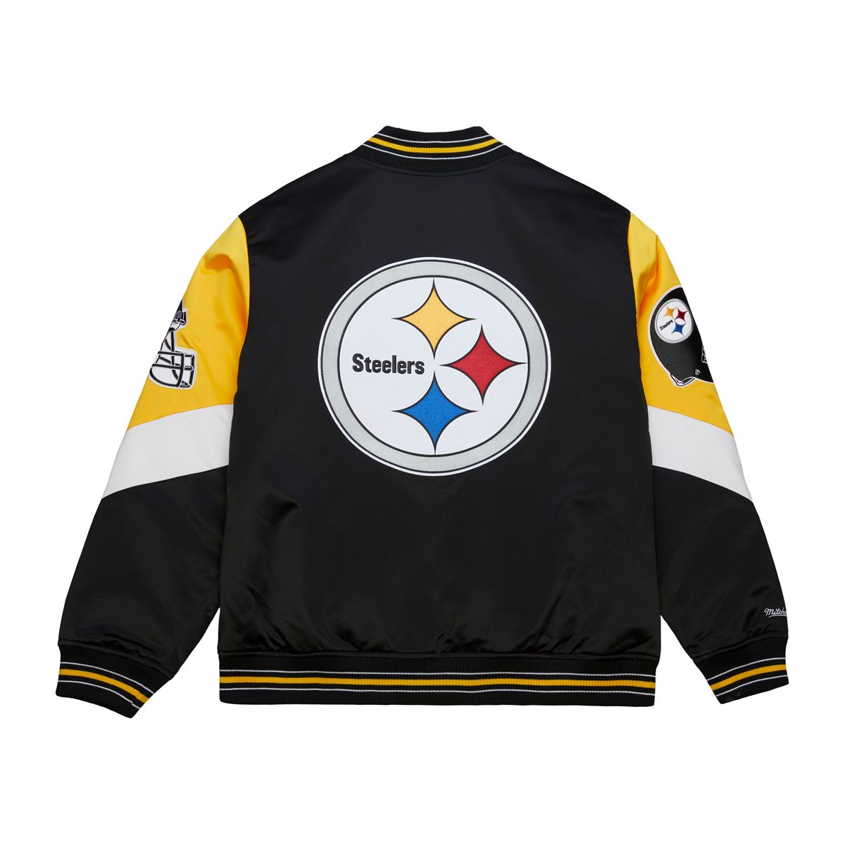 Pittsburgh Steelers Men's Mitchell & Ness Throw It Back Heavyweight Satin Jacket