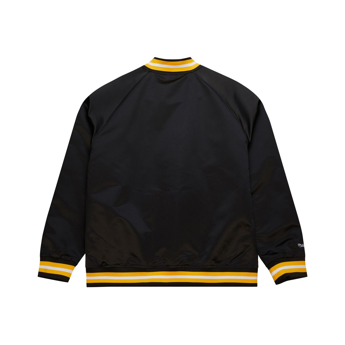 Pittsburgh Steelers Men's Mitchell & Ness Wordmark Satin Bomber Jacket
