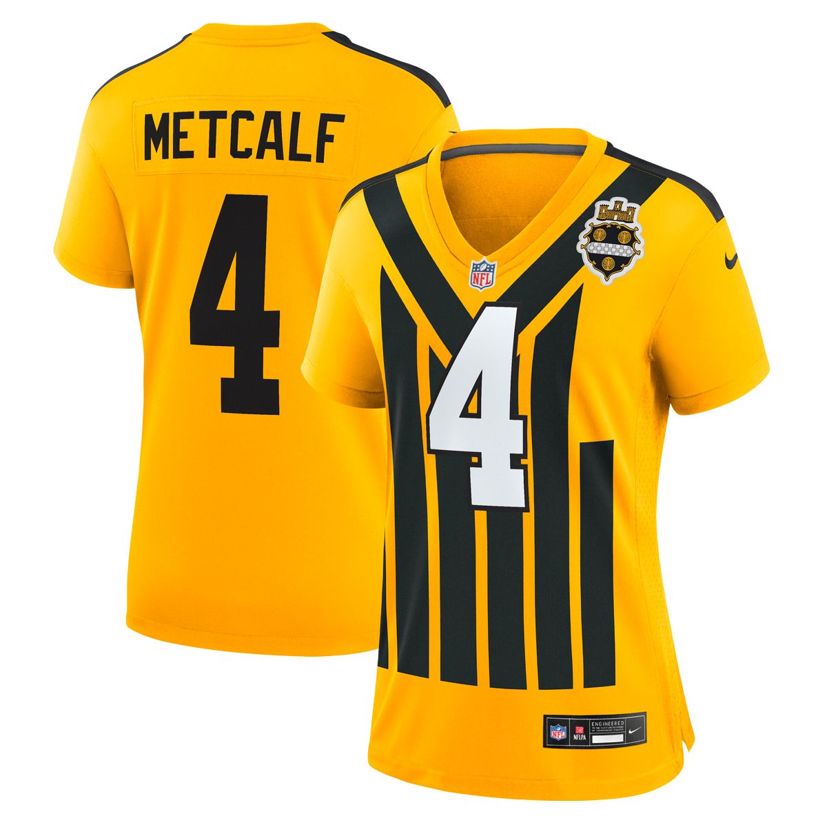 DK Metcalf #4 Women's Nike Replica '33 Throwback Jersey