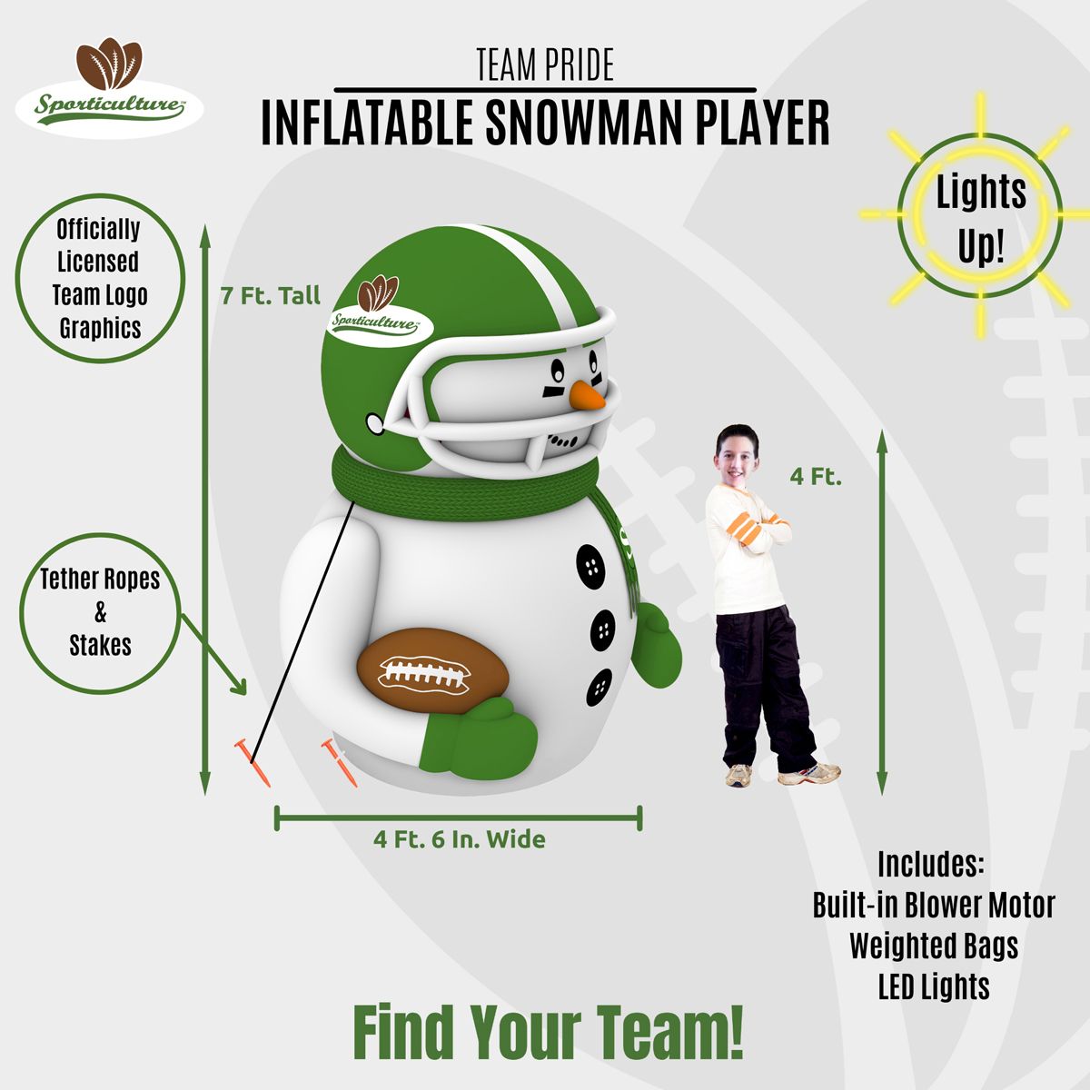 Pittsburgh Steelers Inflatable Snowman 4 Pittsburgh Steelers Inflatable Snowman