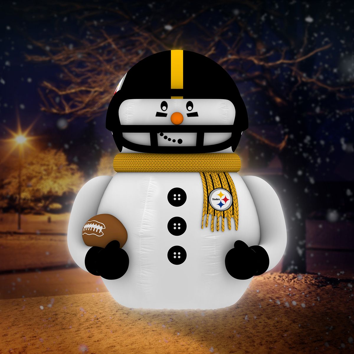 Pittsburgh Steelers Inflatable Snowman 6 Pittsburgh Steelers Inflatable Snowman