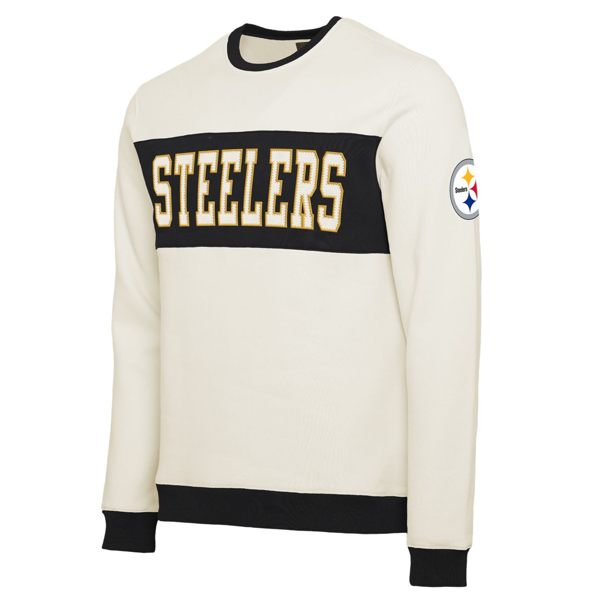 Pittsburgh Steelers Men's Darius Rucker Colorblock Crew Sweatshirt 1 Pittsburgh Steelers Men's Darius Rucker Colorblock Crew Sweatshirt