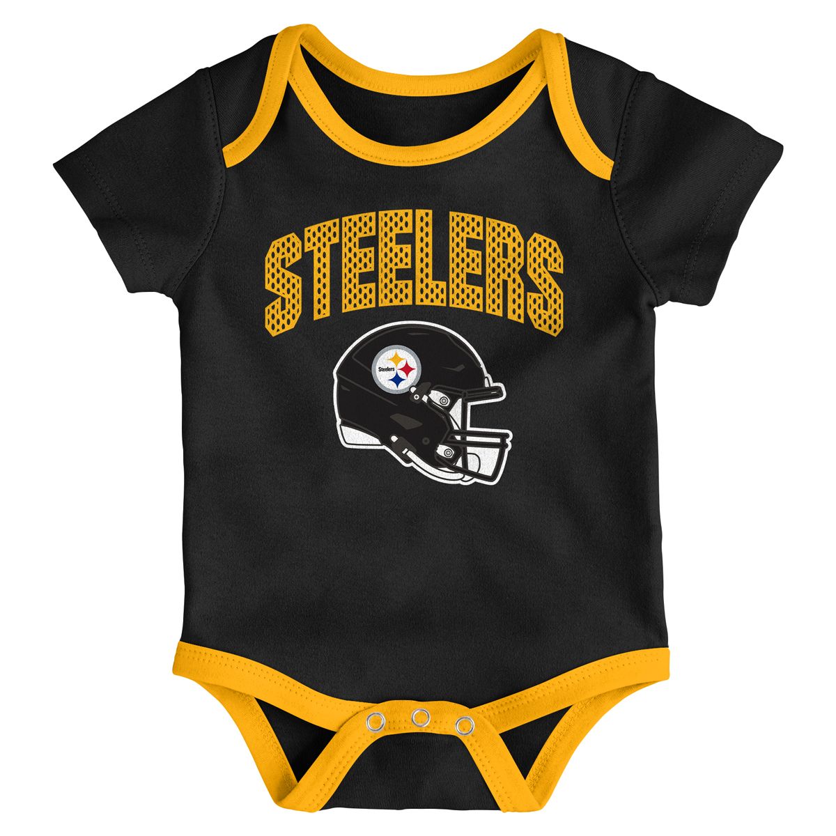 Pittsburgh Steelers Newborn All Day Play 3 Pack Creeper Set